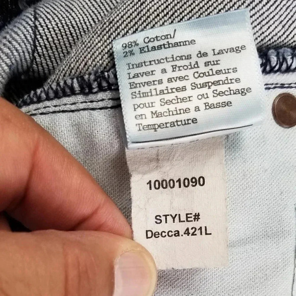 Earnest Sewn Lacoste Decca.421 Blue Denim Jeans 27 - Picture 12 of 13